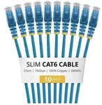 Startech patch cable - 25 cm - blue - Blau