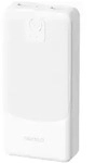 K10Pro Power Bank 2.4A 20000mAh 2 x USB-A - White - 20000 mAh