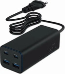 Gembird TA-UC-2A2C-PD100-01-BK, Gembird power adapter - 2 x USB-C 2 x 9 pin USB...