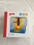 Goki 57056, Goki Wooden Block Puzzle Baby Animals Block