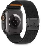 Nylon Clasp Strap for Apple Watch 44 / 45 / 46 / 49 mm - Black