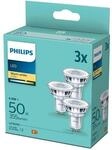Philips 929001215253, Philips LED-Lampe PAR16 4.6W/827 (50W) 36&deg; 3-pack GU10
