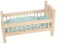 Small Foot - Wooden Doll Bed Natural with Bedding. 4ldg.