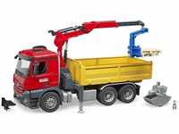 Bruder 03651, Bruder MB Arocs Construction truck w. crane clamshell buckets + 2