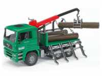 MAN TGA Timber truck with loading crane and 3 trunks