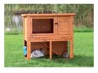 natura guinea pig hutch with outdoor run 104 × 97 × 52 cm brown