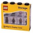 Minifiguren-Schaukasten f&uuml;r 8 minifiguren, schwarz