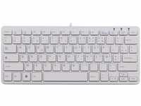 R-Go Compact Tastatur AZERTY (FR) hvid kablet - Tastaturen - Französisch - Weiss