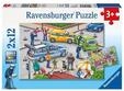 Ravensburger 10107578, Ravensburger Blue Lights On The Way 2x12p