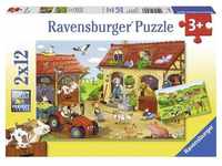 Ravensburger 10107560, Ravensburger Working On The Farm 2x12p
