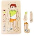 Small Foot - Wooden Body Puzzle Boy 29st. Holz