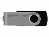 GOODRAM UTS2-0640K0R11, GOODRAM memory USB UTS2 64GB USB 2.0 Black - 64GB - USB-Stick