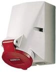Wall mounted recept. 16a7p6h400v ip44