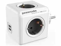 PowerCube 2402GY/FREUPC, PowerCube Extended USB 1.5 meter (Type E) - Grey