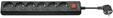 Pro Strom Sockel x6 - Bk - Switch - 1.5m