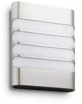 Philips 915004308601, Philips Raccoon wall lantern LED inox 1x4W SELV