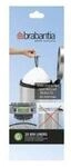 Size G - trash can liner - 30 L - high-density polyethylene (HDPE) - white - pack of