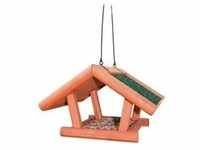 natura bird feeder hanging pine wood 30 × 18 × 28 cm brown
