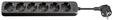AC power strip - 3m - Schwarz