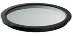 Glass lid 24 cm Clear/Black Glass/Silicone