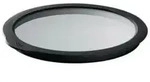 Glass lid 16 cm Clear/Black Glass/Silicone