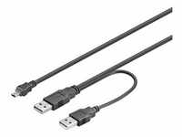 USB 2.0 Dual Strom A/Mini-B - 0.60m