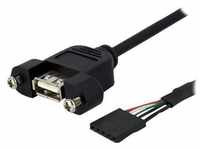StarTech.com Panel Befestigungskit USB Kabel USB A zu Motherboard Header Kabel