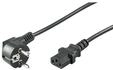 Strom Kabel C13 1x90&deg; - Schwarz - 3m