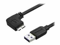 Slim Left-Angle Micro USB 3.0 Cable - M/M - USB 3.1 Gen 1 - USB cable - 2 m