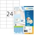 HERMA 4464, HERMA PREMIUM Etiketten A4, 70 x 37 mm, wei&szlig;, permanent haftend
