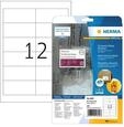HERMA 4692, HERMA Wetterfeste Folienetiketten A4, 97 x 42,3 mm, wei&szlig;, extrem stark