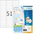 HERMA 4459, HERMA PREMIUM Etiketten A4, 70 x 16,9 mm, wei&szlig;, permanent haftend
