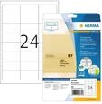 HERMA 4681, HERMA Transparente Folien-Etiketten, matt, A4, 66 x 33,8 mm, wetterfest,