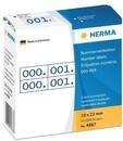 HERMA 4887, HERMA Nummernetiketten 0-999, doppelt, blau/schwarz, selbstklebend 10 x