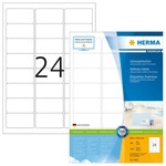 HERMA 4645, HERMA PREMIUM Adressetiketten A4, 63,5 x 33,9 mm, wei&szlig;, permanent