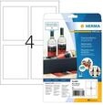 HERMA 8882, HERMA Flaschenetiketten, Inkjet, A4, 90 x 120 mm, aus Glossy-Papier,