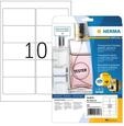 HERMA 8018, HERMA Folienetiketten, transparent, glasklar, A4, 96 x 50,8 mm,