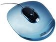 Esselte Gel Rest Crystal Mauspad Blau Transparent