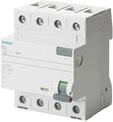 Siemens 20118, Siemens Earth fault circuit breaker type A 4-pole 25A 30mA 400V