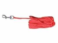 Tracking leash round S-M: 15 m/ø 5 mm red