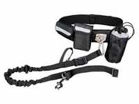 Waist belt with leash belt: 60-120 cm/40 mm leash: 1.00-1.35 m/25 mm black/graphite
