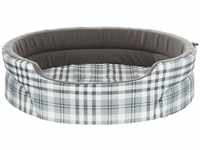 Lucky bed oval 85 × 75 cm grey/white
