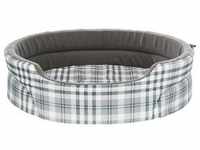 Lucky bed oval 65 × 55 cm grey/white