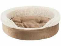 Cosma bed oval 85 × 65 cm brown/beige