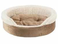 Cosma bed oval 100 × 75 cm brown/beige