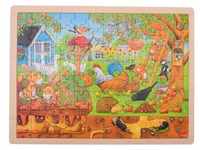 Goki Wooden Puzzle - Life in the Garden Holz