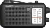 Sangean MMR-77 MATT BLACK, Sangean -MMR-77 - Portable Radio - AM/FM - Stereo