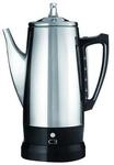 Basic Eco - electric percolator - bright stainless steel