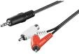 Pro Audio cable adapter 3.5 mm male to stereo RCA male/female