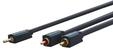 ClickTronic MiniJack - 2xRCA Cas. - 1m